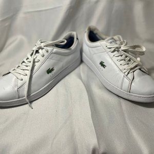 Lacoste White Leather Casual Tennis Shoes Sneaker Men's Size 10
